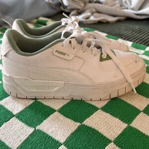 Puma Green and White Casual Shoes